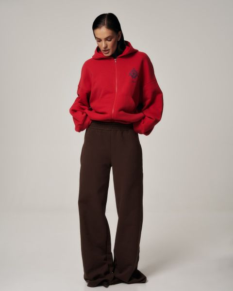 Худи YONS STUDIOS RED YONS, цвет: красный, YO-786 купить онлайн