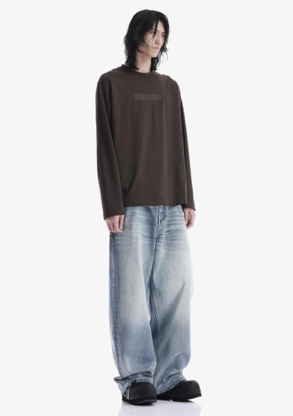 Широкие джинсы KRAKATAU, цвет: бледно-голубой, Ru223-63 купить онлайн