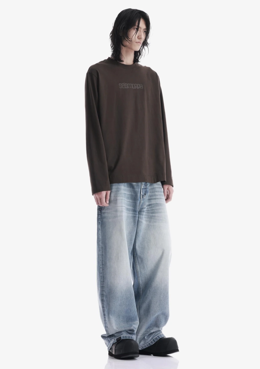 Широкие джинсы KRAKATAU, цвет: бледно-голубой, Ru223-63 купить онлайн