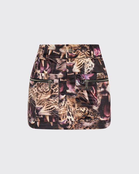 Юбка с принтом ягуар ASIA ST 71, цвет: бежевый, Ast71.skirt-jaguar-beige купить онлайн