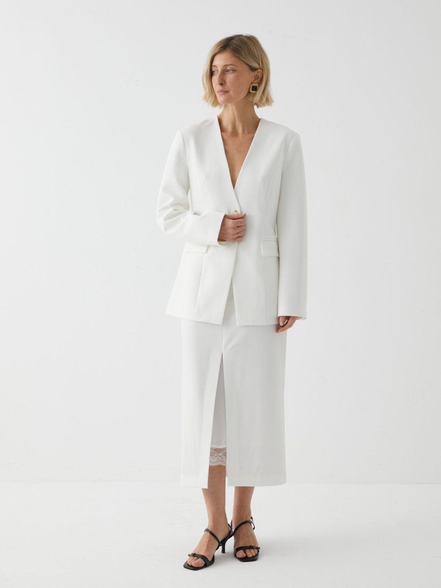 Юбка с кружевом Marou, цвет: белый, Mar_26021202 купить онлайн