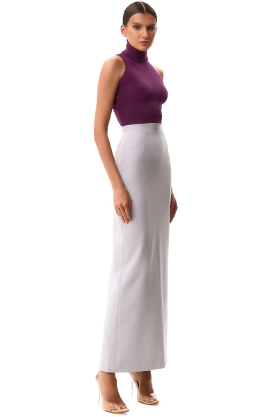 Юбка макси с разрезом SODAMODA, цвет: серый, 12344 купить онлайн