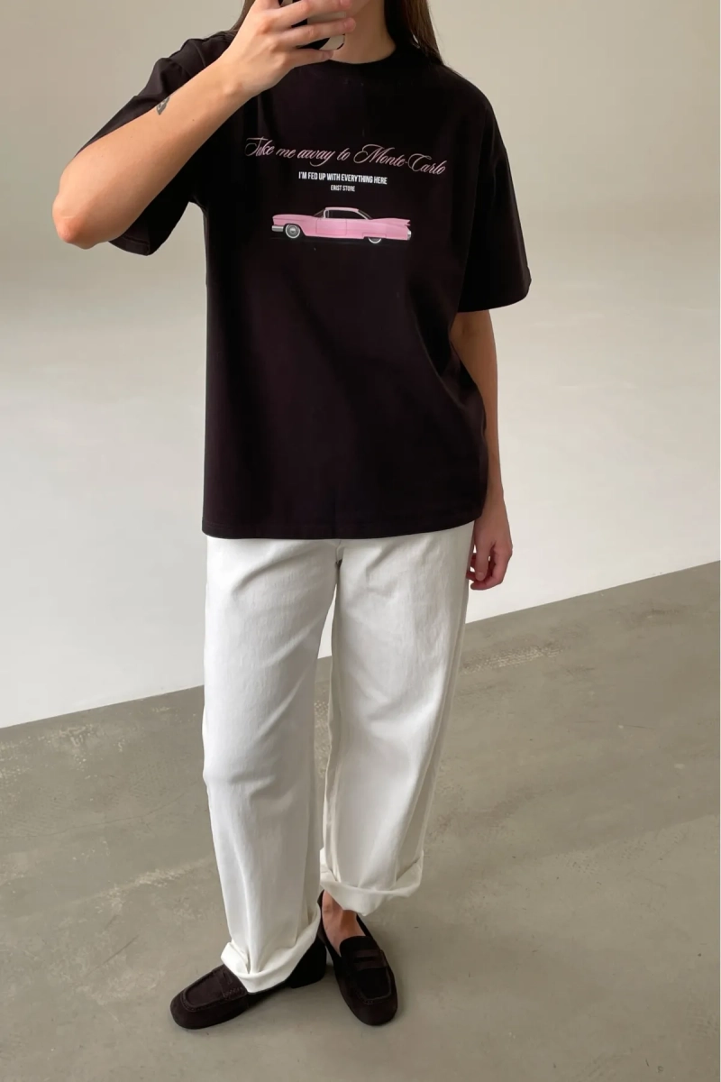 Футболка Монте-Карло Erist store, цвет: коричневый, НФ-00003342 купить онлайн