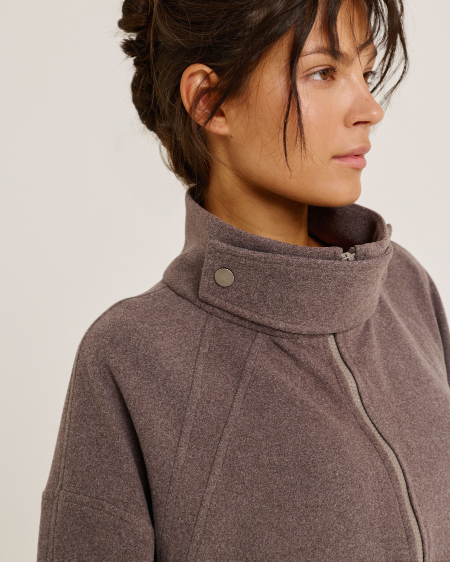 Анорак из фланели BROWN Anmuse, цвет: коричневый, AN25W205-BROWN-1 купить онлайн