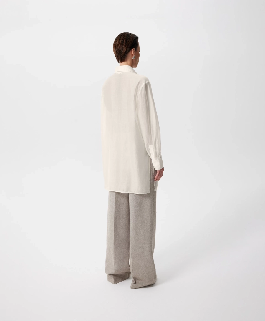 Блузка удлиненная GLVR, цвет: молочный, 225G33GAC2202 купить онлайн