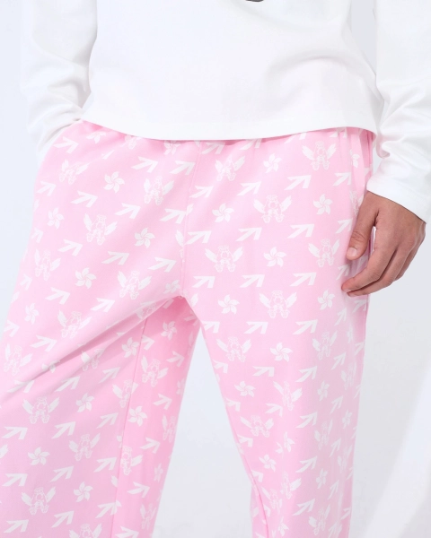 Джоггеры PATTERN FLYING A PINK ASIA ST 71, цвет: розовый, Ast71.jogg-pattern-A-pink купить онлайн