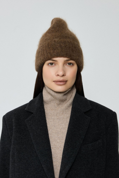 Шапка из альпаки AROUND, цвет: коричневый 1112_17A02 купить онлайн