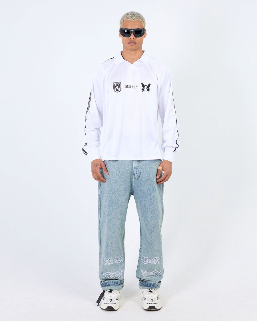 Лонгслив JERSEY LION POLO WHITE ASIA ST 71, цвет: белый, Ast71.lsleeve-jersey-lion-wh купить онлайн