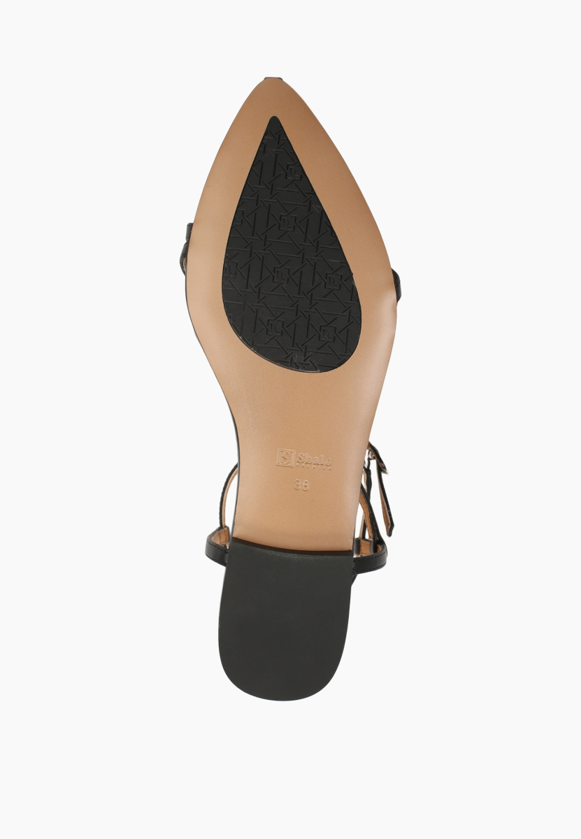 Сандалии из натуральной кожи SBALO, цвет: Черный STR28 купить онлайн