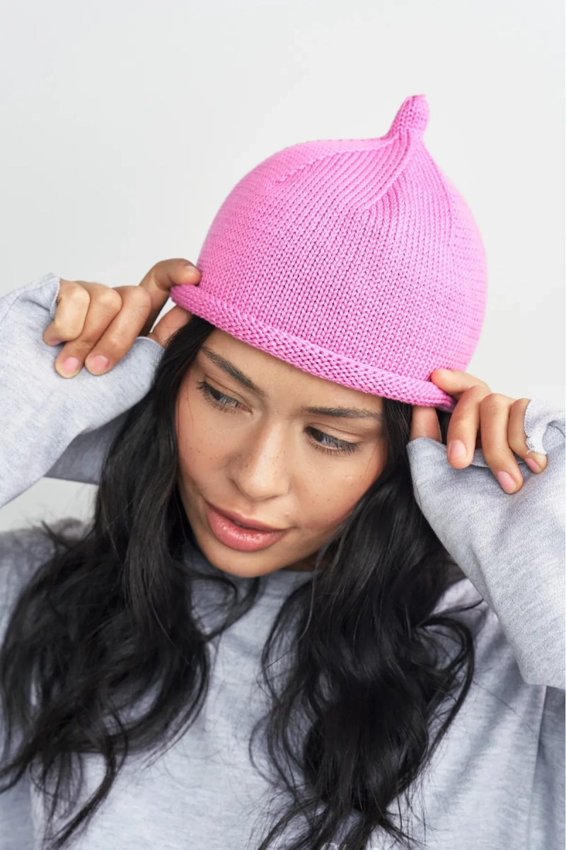 Шапка желудь из хлопка Erist store, цвет: розовый НФ-00003336 купить онлайн