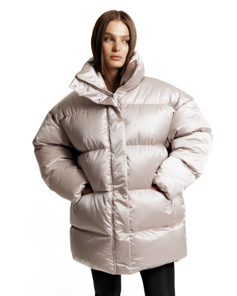 Пуховик PUFFER Y2 PEARL YONS, цвет: жемчужный,  со скидкой купить онлайн