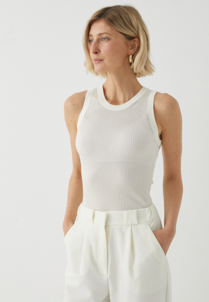 Топ-майка из вискозы Marou, цвет: молочный, Mar3_2526 купить онлайн