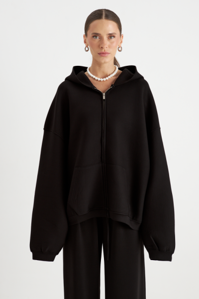 Худи на молнии из неопрена