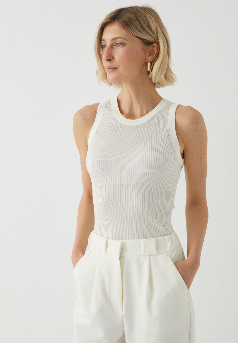 Топ-майка из вискозы Marou, цвет: молочный, Mar3_2526 купить онлайн