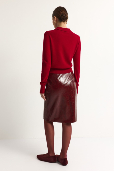 Кардиган из 100% шерсти мериноса TOPTOP, цвет: красный, TTS.051.18937.320 купить онлайн