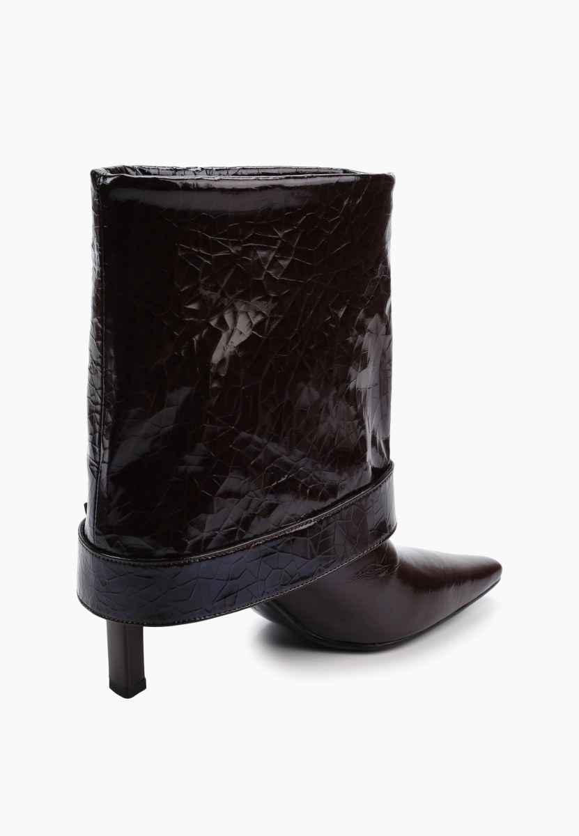 Ботильоны с манжетами SBALO, цвет: Бордовый SHT84 купить онлайн