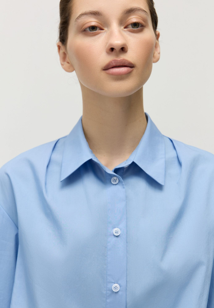 Платье-рубашка AROUND, цвет: голубой, 2214_461C01 купить онлайн