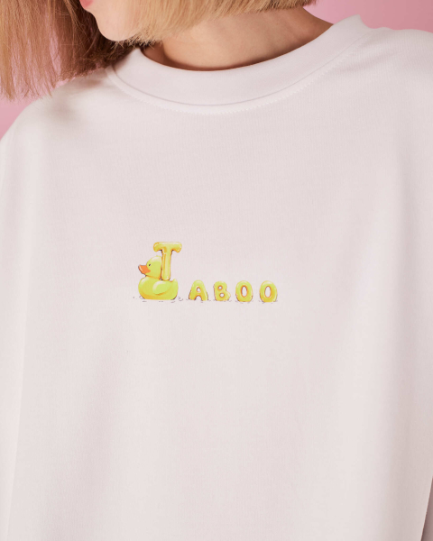 Футболка Утиный бум TABOO, цвет: белый, Tsub купить онлайн