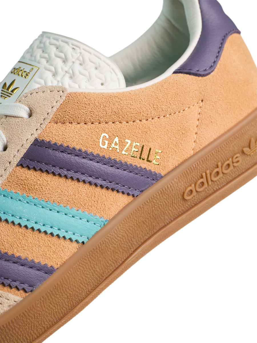 Кроссовки унисекс Adidas Gazelle Indoor "Glow Orange Shadow Violet" NKDADDYS SNEAKERS, цвет: коричневый IG1636 купить онлайн