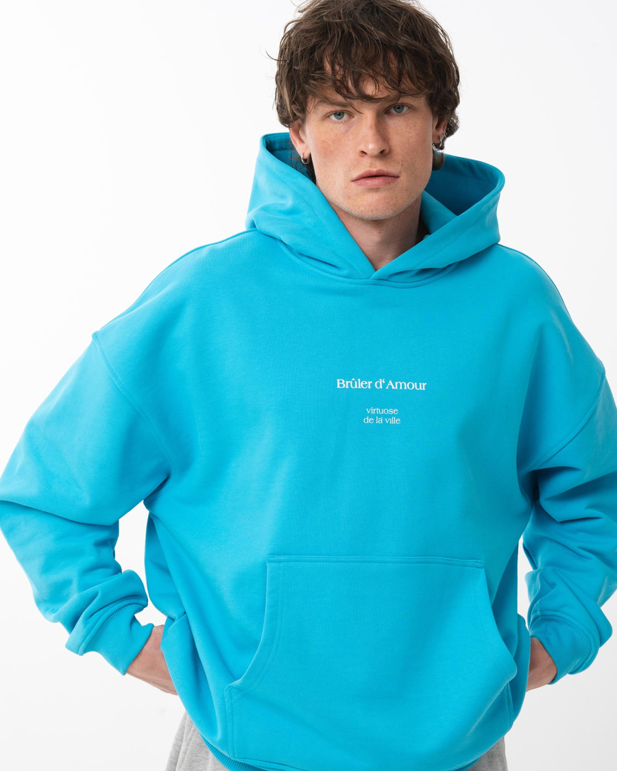 Худи Hoodie "Investigation" Brûler d'Amour, цвет: azure blue, BF2404C-3002-82 купить онлайн
