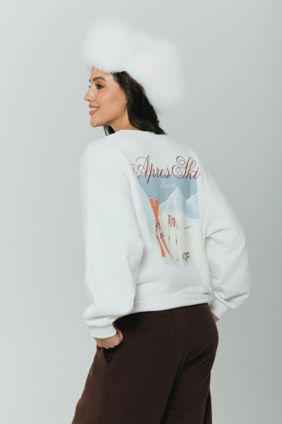 Свитшот Alpine с велюр эффектом