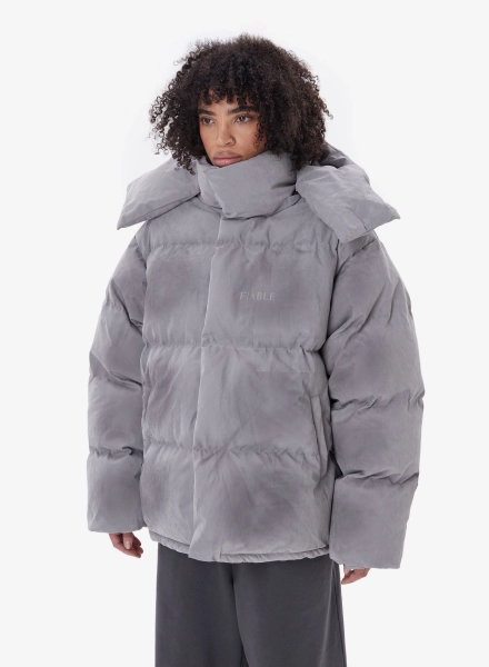 Пуховик DESTRESSED FABLE, цвет: серый, PFFR-FBL-DSTRSD-GR купить онлайн