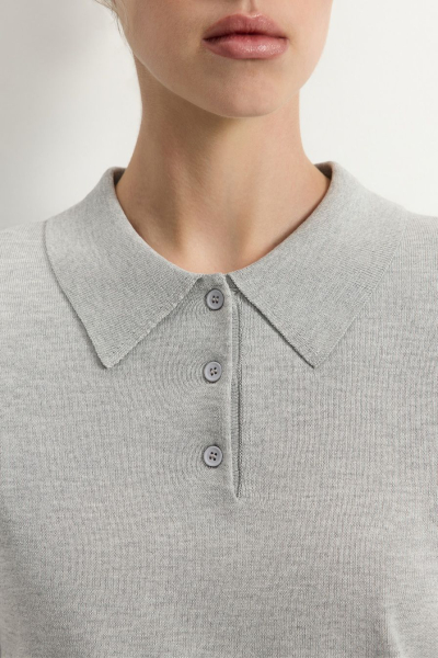 Джемпер из 100% вискозы TOPTOP, цвет: серый TT.050.17693.820 |новая коллекция купить онлайн