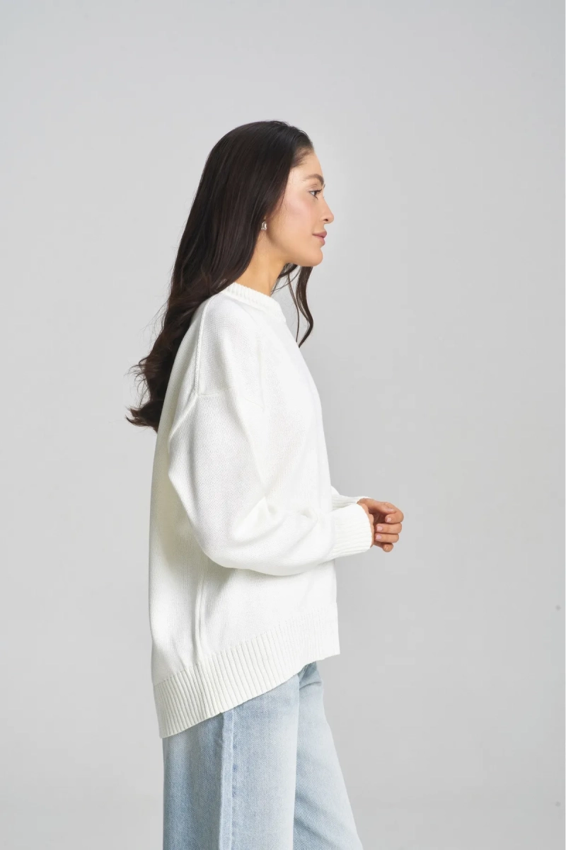 Джемпер Cotton Milk Erist store, цвет: молочный,  купить онлайн