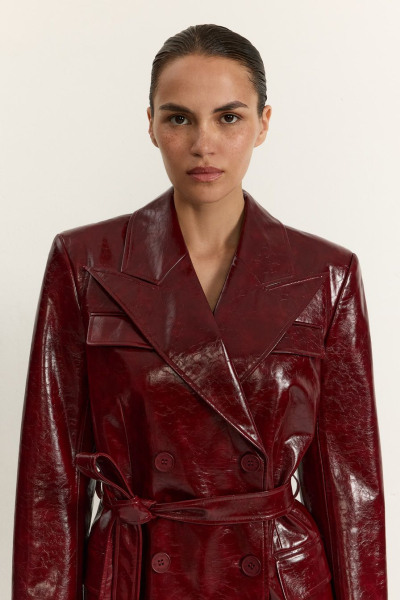 Пиджак из экокожи TOPTOP, цвет: Бордовый, TTS.060.18563.330 купить онлайн