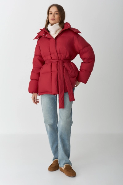 Куртка с наполнителем из пуха и пера Ricoco, цвет: красный, 5008/5 купить онлайн