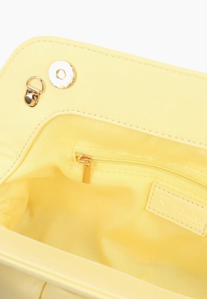 Сумка плетеная дутая SBALO, цвет: сливочное масло YL8531 купить онлайн