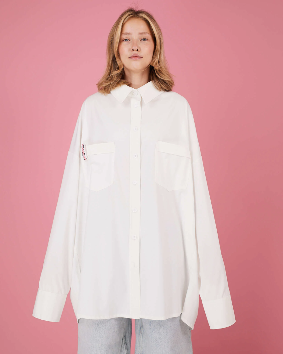 Рубашка макси овер #5