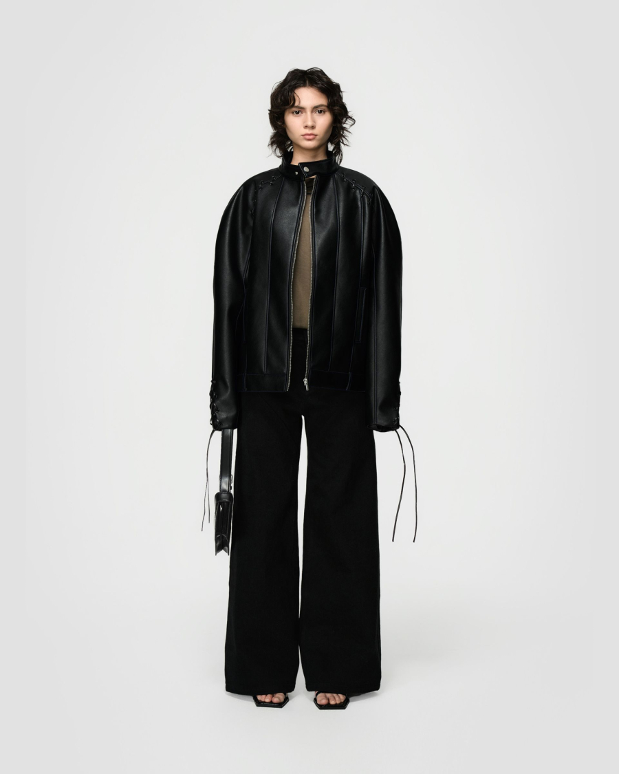 Куртка Кожаная The Nightshade Jacket Berhasm, цвет: Черный, jac25-2-black купить онлайн