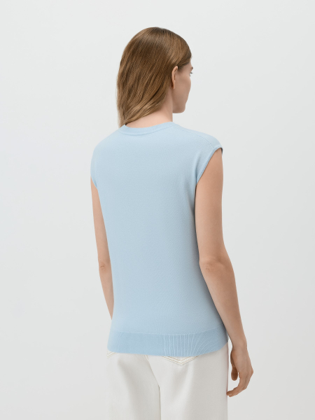 Топ из вискозы Conso, цвет: голубой, KM 260721 - голубой купить онлайн