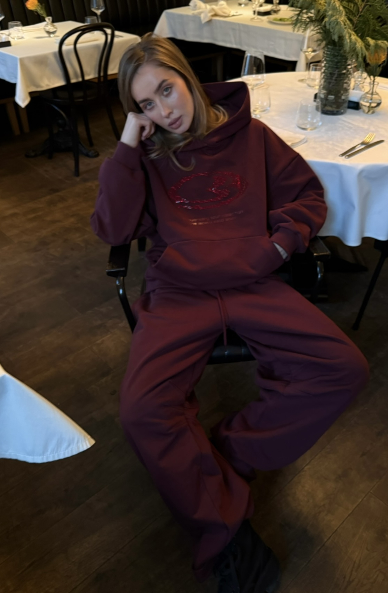 Худи с карманом BURGUNDY Label .B, цвет: burgundy, Tp.01.4.3824.1125BRD купить онлайн