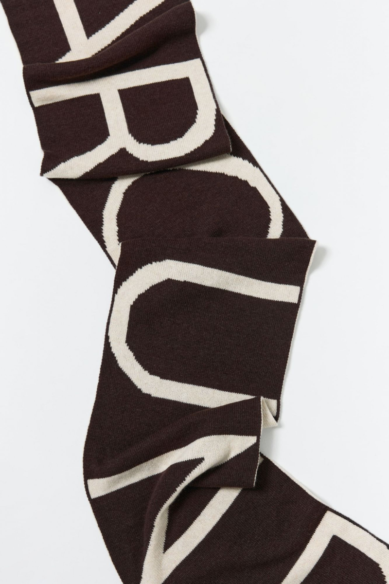 Шарф AROUND AROUND, цвет: темно-коричневый 1212_14C23 купить онлайн