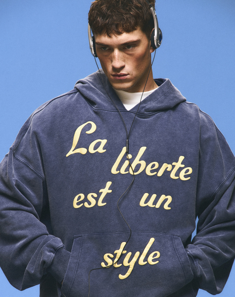 Худи Hoodie "Temps de Liberté" Dark Blue