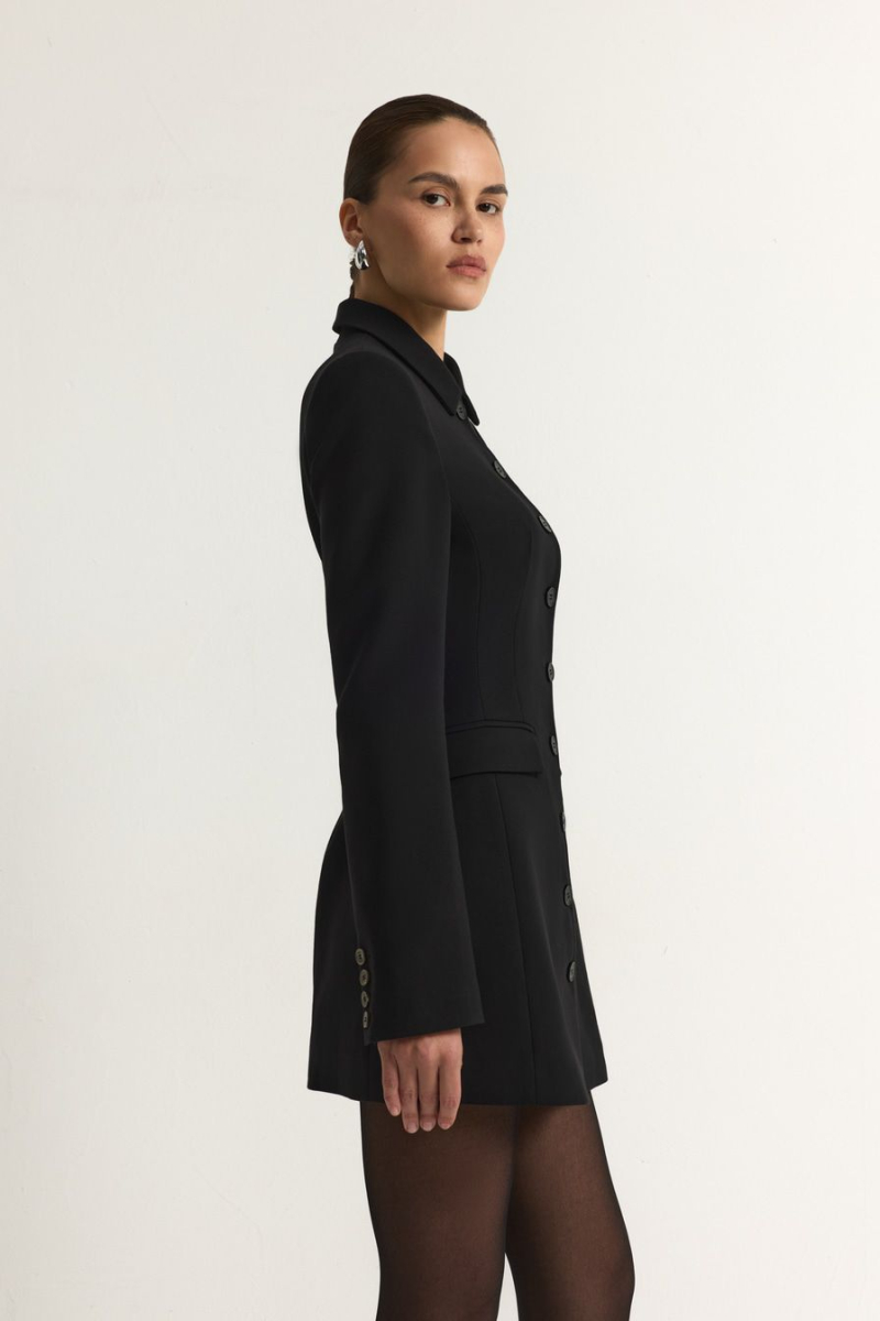 Платье-жакет из смесовой вискозы TOPTOP, цвет: Черный, TT.010.18009.900 купить онлайн