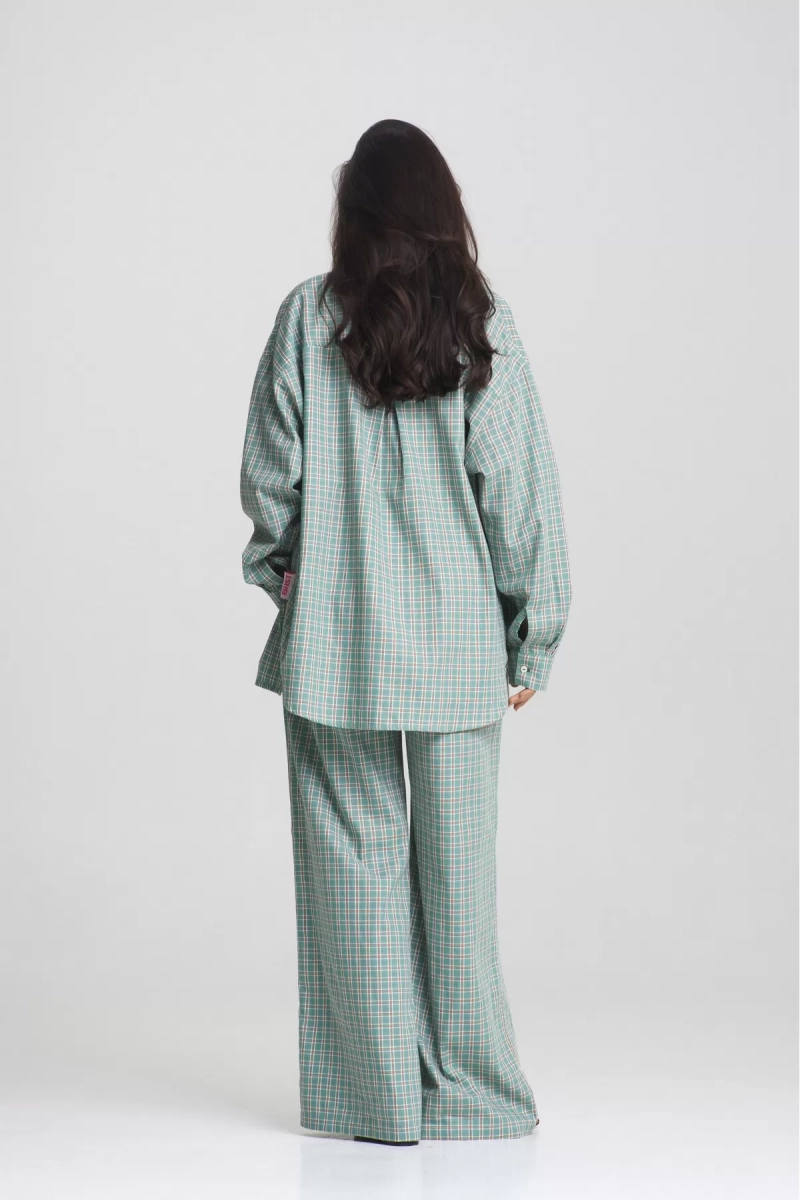 Костюм Summer в клетку Turquoise Erist store, цвет: бирюзовый НФ-00002464 |новая коллекция купить онлайн