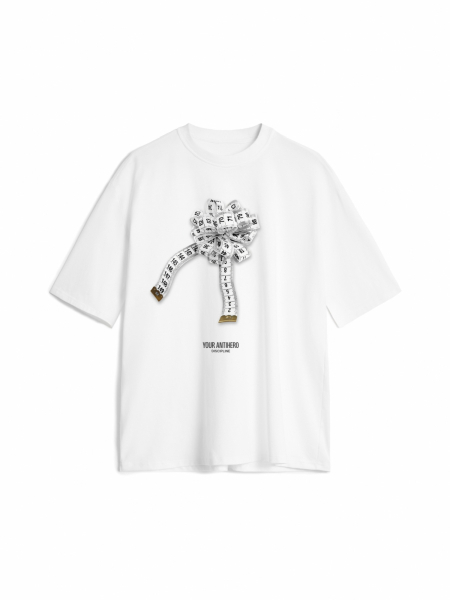 Футболка с принтом ТВОЙ АНТИГЕРОЙ, цвет: белый, #04tsb0101 купить онлайн