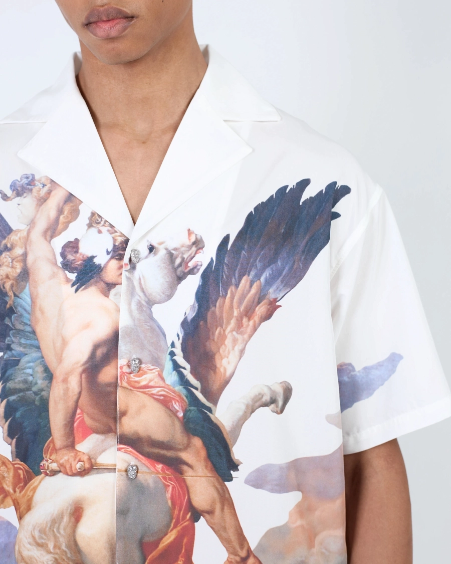 Рубашка с принтом ASIA ST 71, цвет: белый, Ast71.AU-shirt-perseus-wh купить онлайн