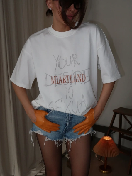 Футболка "Желание" MIARTLAND, цвет: молочный, НФ-00000884 купить онлайн