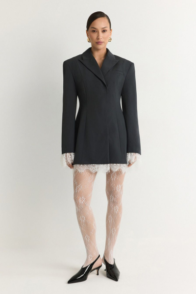 Жакет с кружевной отделкой TOPTOP, цвет: серый, TTS.060.18560.800 купить онлайн