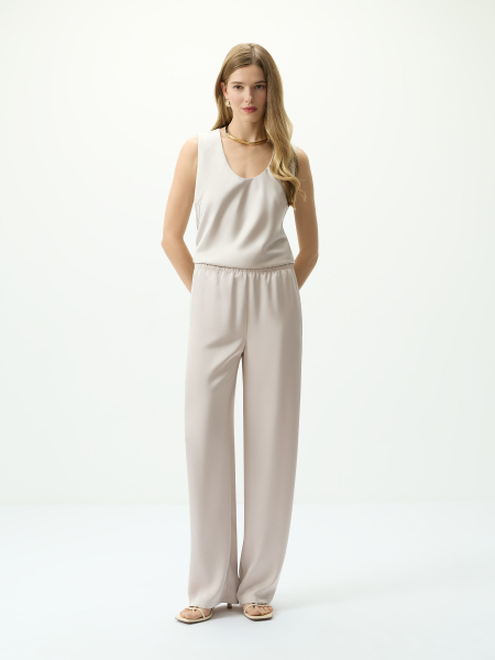 Брюки шелковистые на резинке