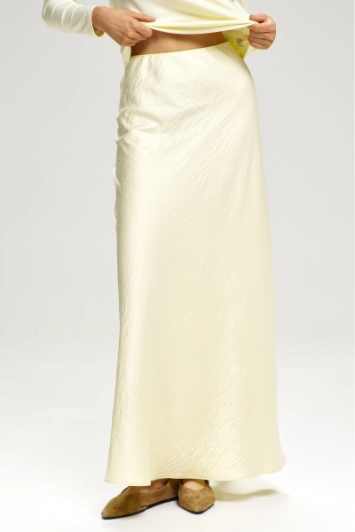 Юбка-годе атласная Butter Erist store, цвет: бежевый, НФ-00003078 купить онлайн