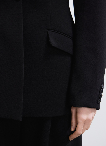 Жакет приталенный с объемным рукавом ALL WE NEED, цвет: Черный,  купить онлайн