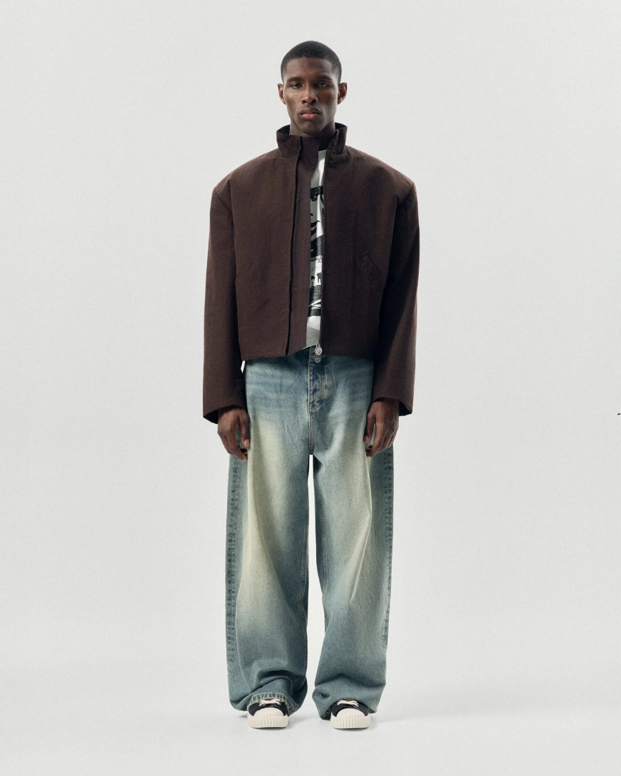 Куртка с объемными плечами NAIPACHE, цвет: Кофейный, 2614012700 купить онлайн