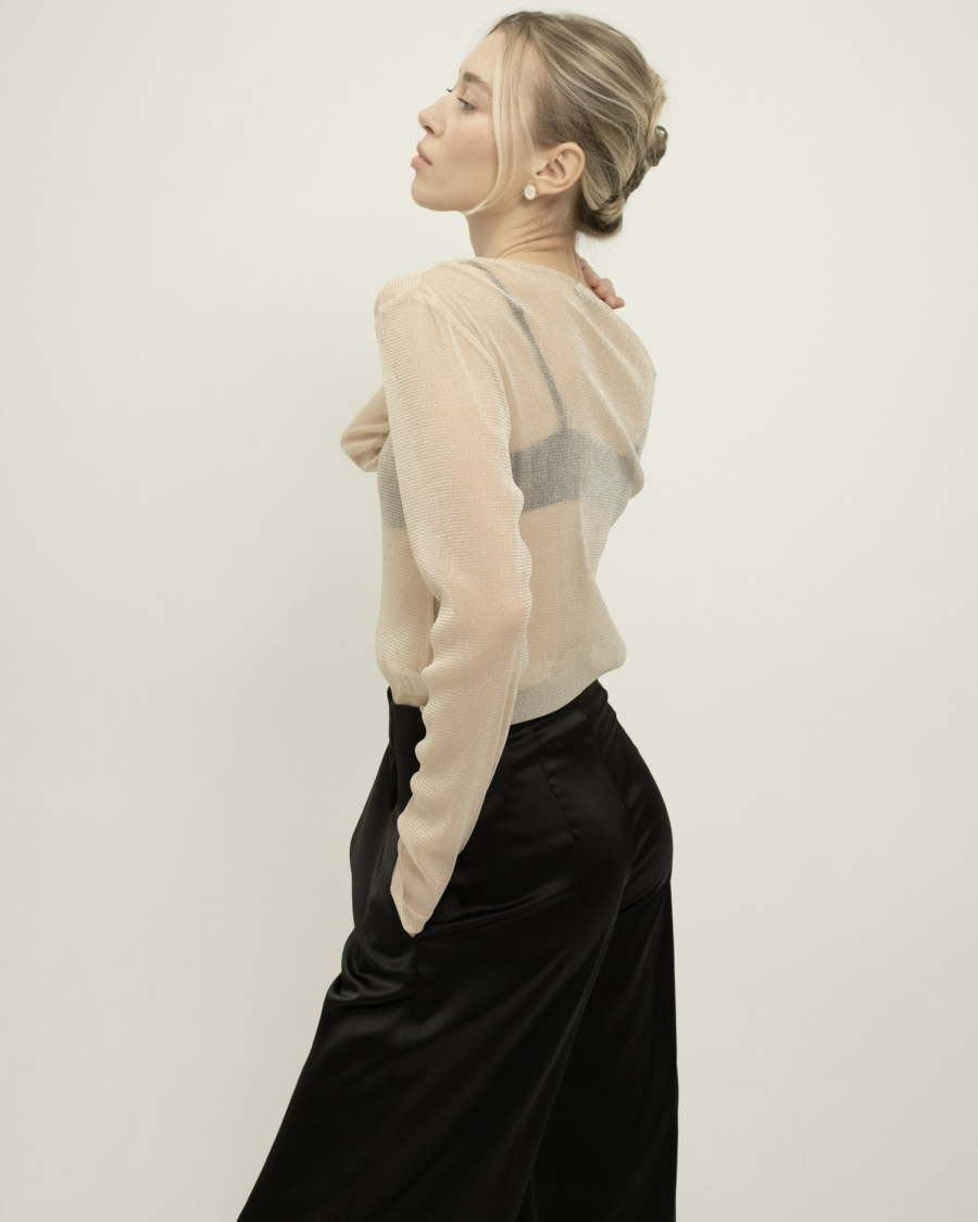 Брюки палаццо НИ ИМЕНИ, НИ ПОХОЖИХ, цвет: Черный, 00-00000019 купить онлайн