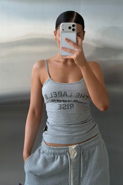 Майка на бретелях Label .B, цвет: серый меланж, Tp.05.1.4104.0226GRM купить онлайн