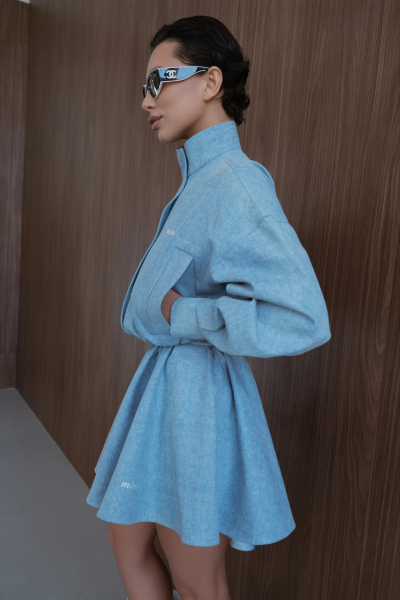 Юбка из денима "Небо" Мини, цвет: голубой, НФ-00000500 купить онлайн